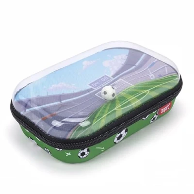 Imagen de ZIPIT Estuche de Lápices con Tapa Transparente para Niños/Cartuchera Fútbol la Escuela/Estuche Gran Capacidad