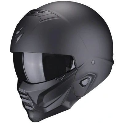 Imagen de Scorpion, Exo Combat Ii, Cascos Abiertos Y Modulares Para Motocicletas, Negro Mate, M, Admirador Unisex
