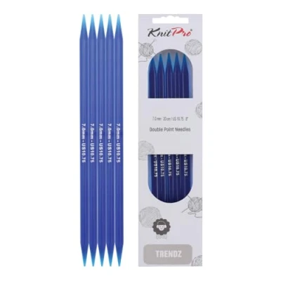 Imagen de Knit Pro Agujas de Tejer (20 cm x 7 mm, Doble Punta), Multicolor