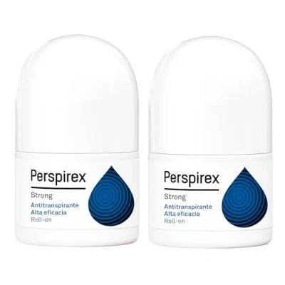 Imagen de Perspirex ® Strong Desodorante Antitranspirante Axilas Roll On con Elevada Eficacia y Efectividad Anti Sudor hasta 5 días Para Personas que Sufren de Sudoración Severa Pack 2 40 Ml