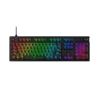 Imagen de HyperX Alloy Rise Teclado gaming mecánico, switches Red, hot swap en caliente, Patas Ajustables, carcasa magnética intercambiable, Negro (QWERTY Español)