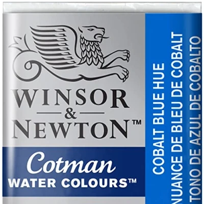 Imagen de Winsor &amp; Newton Cotman Acuarela En Pastilla, Tono De Azul Cobalto, 1,9x1,6x1,1 cm