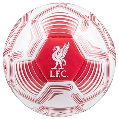 Imagen de Liverpool F.C. Balón de Fútbol Inglaterra, Pelota Niños y Adultos, Tallas 3, 4 o 5, para Entrenamiento (Blanco/Rojo, 4)