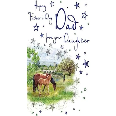 Imagen de Tarjeta tradicional para el día del padre de parte la hija 22,86 x 15,24 cm Regal Publishing, C88391