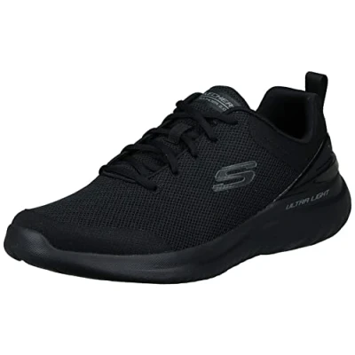Imagen de Skechers Bounder 2.0 Nasher, Zapatillas de Deporte Hombre, Malla Negra con Ribete Negro, 48.5 EU