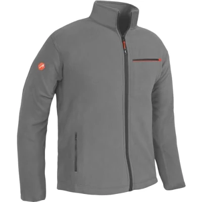 Imagen de ACE Chaqueta Polar Cálida Outdoor para Hombre sin Capucha Cremallera y Tres Bolsillos Gris XL