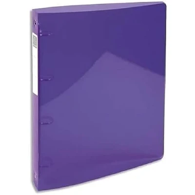 Imagen de Exacompta Iderama 51771e archivador de polipropileno transparente (4 anillos 3 cm ancho 4 32 x 26,8 cm) protectora, color morado