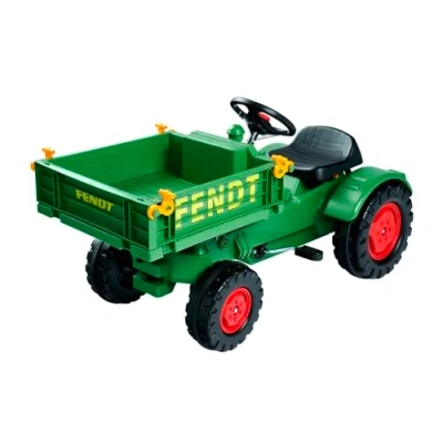 Imagen de Big Fendt Tractor Infantil con Cadena de precisión, Asiento Ajustable en 3 Posiciones, hasta 50 kg, Licencia Fendt, para niños a Partir años, Verde, Amarillo, Negro y Rojo