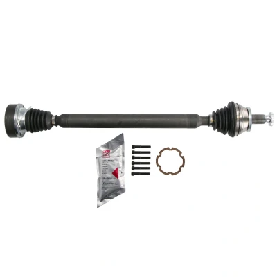 Imagen de FEBI BILSTEIN 194883 Árbol de transmisión Eje delantero, derecha con tuerca, tornillos SEAT: Ibiza 4, 4 ST, VOLKSWAGEN: Polo V Hatchback