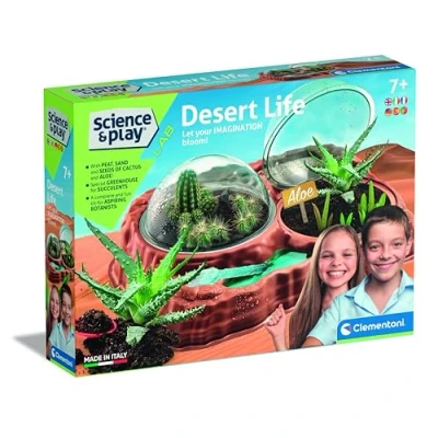 Imagen de Clementoni 97858 Science &amp; Play Lab Desert Life, Juego botánica Infantil científico a Partir de 7 años Fabricado en Italia, Multicolor