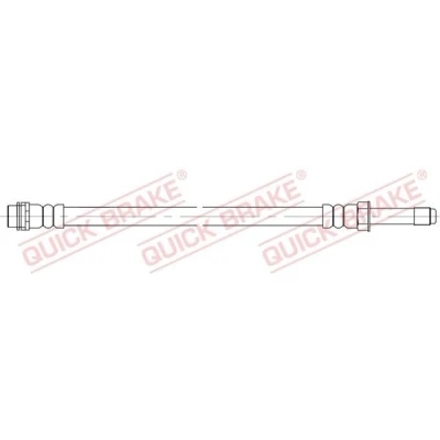 Imagen de QUICK BRAKE 37.041 Latiguillos de Freno 245 M10x1 VOLKSWAGEN: Transporter 5, 5 Bus, Multivan (7HM
