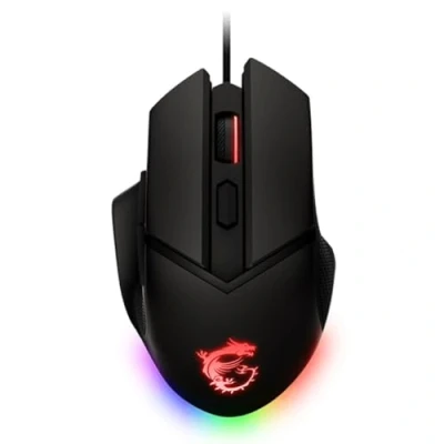 Imagen de MSI CLUTCHGM20 Elite Gaming USB RGB ajustable hasta 6400 DPI ratón óptico de grado para videojuegos (embrague GM20 Elite)