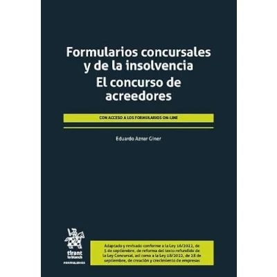 Imagen de Formularios concursales y de la insolvencia. El concurso acreedores