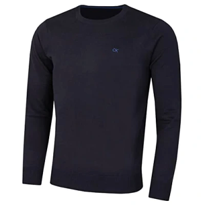 Imagen de Calvin Klein Hombre Crew Cuello Soft Algodón Suéter Armada S