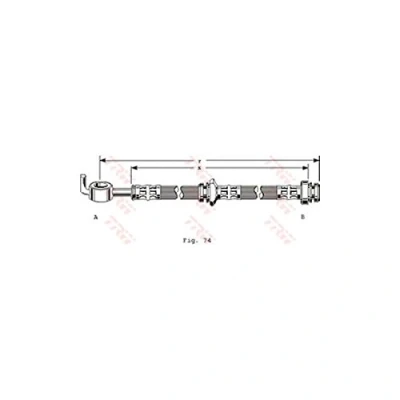 Imagen de TRW PHD163 Latiguillos de Freno 436 M10x1 ISUZU: Trooper I SUV, OPEL: Frontera A Sport SUV Cabrio