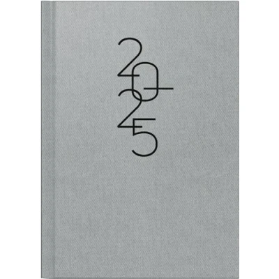 Imagen de rido/idé 7026033015 Buchkalender Modell Mentor (2025) 1 Seite = Tag A5 352 Seiten Balacron Einband silberfarben