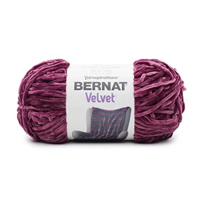 Imagen de BERNAT, terciopelo, 100% poliéster, color azul burdeos, 300 g