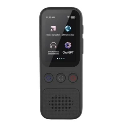 Imagen de Corghd Dispositivo traductor de idiomas, voz instantáneo sin conexión en 138 para viajes y negocios