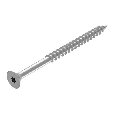 Imagen de SECCARO tornillo para madera aglomerada, 4 x 60 mm, acero inoxidable V2A, VA A2, con rosca parcial, TX/hexágono interior, 150 unidades