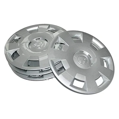 Imagen de Skoda 5JA071454 Tapacubos (4 Unidades, 14 Pulgadas, para Llantas de acero 5Jx14), Color Plateado