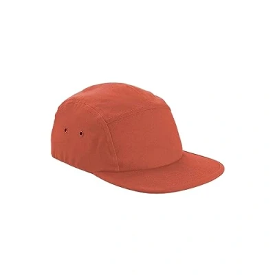 Imagen de Beechfield® Gorra de lona B654 con 5 paneles, Terracota, Talla única