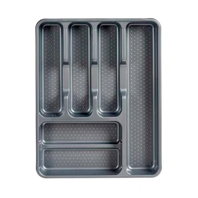 Imagen de Cubertero plastico 6 departamentos gris colección KINVARA