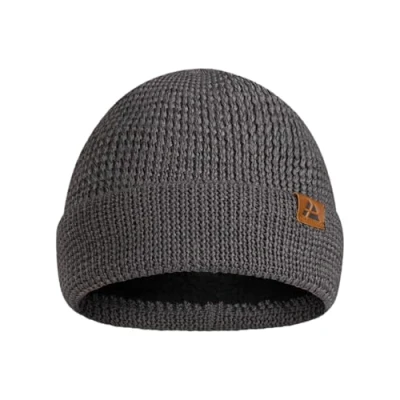 Imagen de DANISH ENDURANCE Gorro Beanie de Lana Merino con Forro Polar, Punto, Invierno Hombre y Mujer, Gris Oscuro, One Size