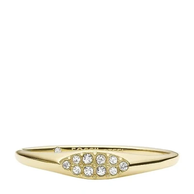 Imagen de Fossil Mujer Anillo, Todo apilado en tono Dorado Acero Inoxidable Stack 6