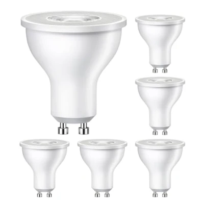 Imagen de ledscom.de 6 bombillas LED GU10, PAR16, blanco cálido (2700 K), 5,8 W, 468 lm, 33.