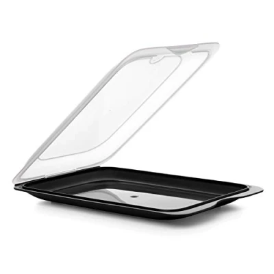 Imagen de Tatay Porta Embutidos y Alimentos COCKTAIL, Libre de BPA, Reutilizables, Apilables, Apto Lavavajillas Microondas, Color Negro, 1 unidad, Medidas 17 x 3.2 25.2 cm