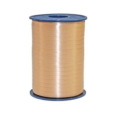 Imagen de C.E. PATTBERG cinta regalo color champán, 500 m de embalar para rizar, 5 mm ancho manualidades, decoración y envolver regalos cualquier ocasión