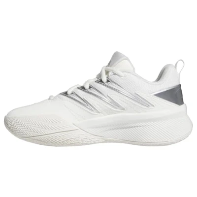 Imagen de adidas Dame Certified 3 J, Zapatillas de Baloncesto Unisex Adulto, Core White/Core Black/Silver Met, 38 EU