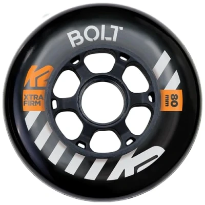 Imagen de K2 Skates Paquete de 4 Ruedas Urban Bolt 80 MM 90A, Negro, 30F3014