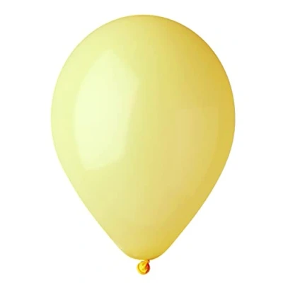 Imagen de Paquete 100 globos en latex natural Premium Quality G120 (Ø 33cm / 13&quot;), amarillo pastel