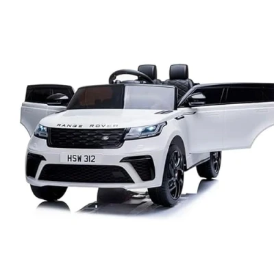 Imagen de INDALCHESS Coche batería Velar 12v, Ruedas Goma y Mando RC, Color Blanco