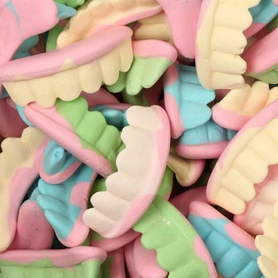 Imagen de Dentadura Foam Goma batida con forma de dientes Fini 1 kilo
