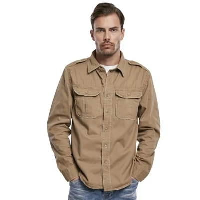 Imagen de Brandit Vintage Camisa Camel, Hombre, Talla: XL, Camel