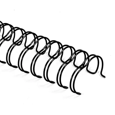 Imagen de RAYSON Lomos de encuadernación metálica, Capacidad 50 hojas, paso 3:1, 34 agujeros, 9.5 mm, negro, Paquete 100
