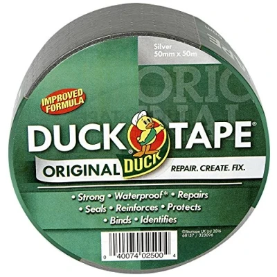Imagen de Duck Cinta de reparación tela adhesiva alta resistencia impermeable, 50 mm x m, fórmula mejorada