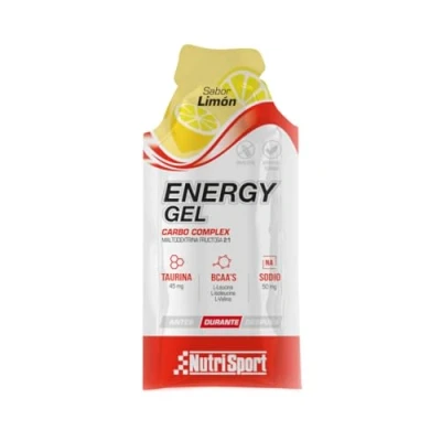 Imagen de Nutrisport Gel Energético Limón 35g Rápida Absorción Ideal para Deportistas Sabor Formato Individual Caja de 24 unidades