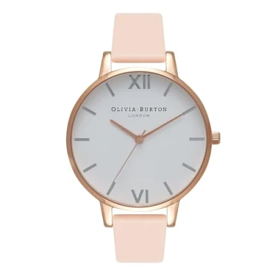 Imagen de Olivia Burton Reloj Analógico de Cuarzo para mujer con Correa en piel Beige OB16BDW21