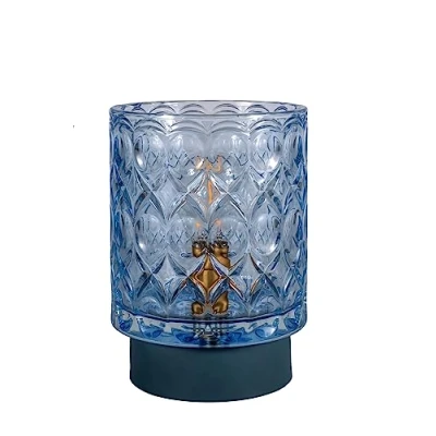 Imagen de Pauleen Chic Glamour E14 LED batería azul metal
