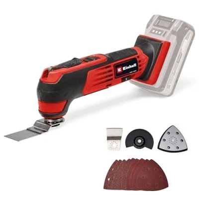 Imagen de Einhell Herramienta multifunción con batería TE MG 18/1 Li Solo Power X Change (18 V, 3 funciones, portaherramientas magnético, electrónica de velocidad, incl. accesorios, sin batería)