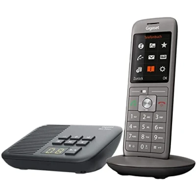Imagen de Gigaset CL660A Teléfono inalámbrico Dect con contestador automático y Gran Pantalla TFT a Color, Metal Antracita, Caja 200 [versión Alemana]