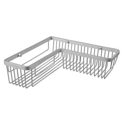 Imagen de Tatay Cestillo Rectangular en Angulo, Fabricado Aluminio Diseño minimalita y Elegante. Ligero, Inoxidable Gran Capacidad. Doble Sistema de fijación, con Tornillos Quick Fix, sin taladrar.