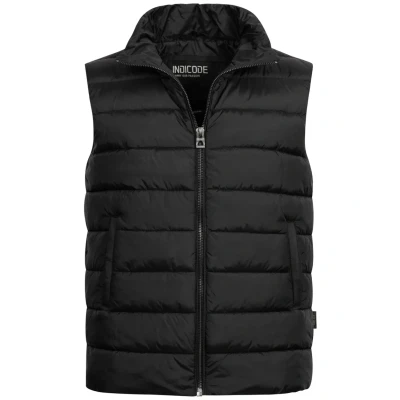 Imagen de Indicode Hombres Gibbon Chaleco acolchado con cuello alto Black S