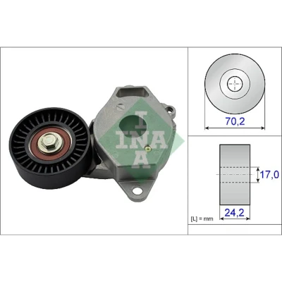 Imagen de INA 534 0409 10 Brazo tensor, correa trapecial poli V TOYOTA: Auris Hatchback