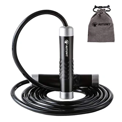 Imagen de Cuerda de Saltar Pesada 1 LB,Boxeo,Dobles Unders Al Aire Libre MMA Boxeo Formación,Longitud Ajustable y Rodamientos Ligeros, Ideal para Saltos Dobles