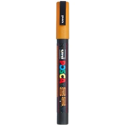 Imagen de uni ball 186578 rotulador POSCA con punta redonda fina, naranja purpurina