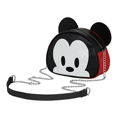 Imagen de Disney Mickey Mouse M Bolso Heady, Rojo, 20.5 x 15 cm